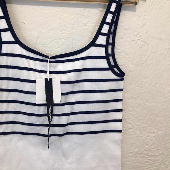 Zara Limitless Contour Collection Playsuit Romper White Blue medium large - Picture 7 of 11